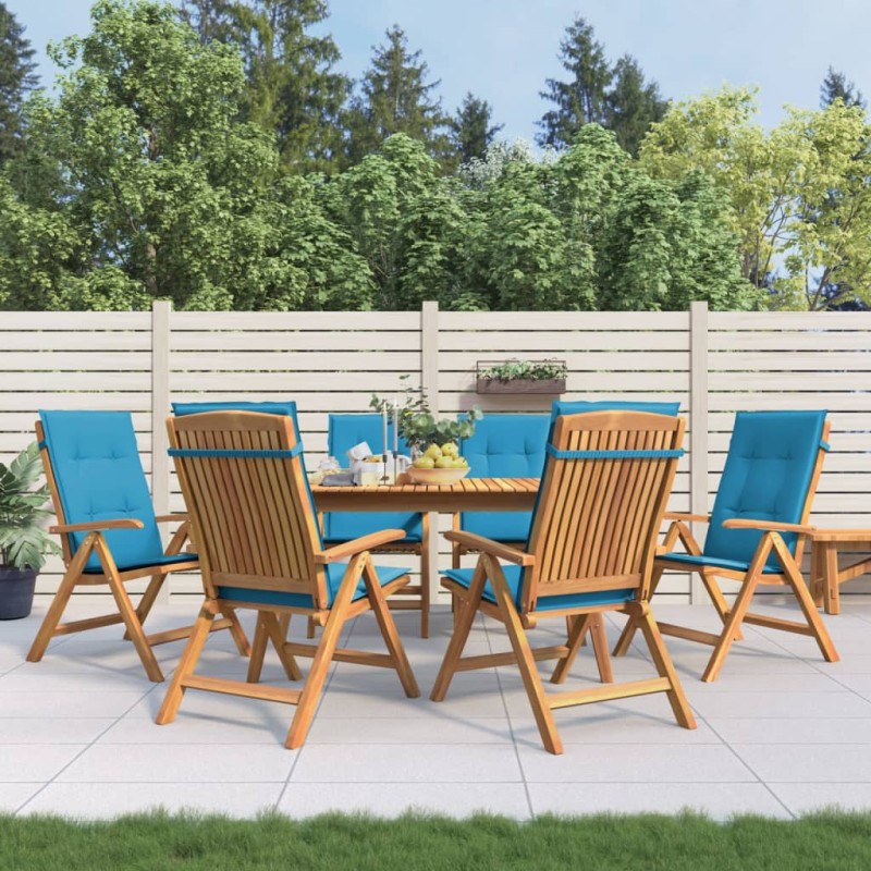 vidaXL Gartenstühle mit Kissen 6 Stk. Massivholz Teak vidaXL Gartenstühle mit Kissen 6 Stk. Massivholz Teak
