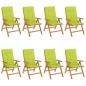 vidaXL Gartenstühle mit Auflagen 8 Stk. Massivholz Teak vidaXL Gartenstühle mit Auflagen 8 Stk. Massivholz Teak