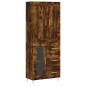 vidaXL Highboard Räuchereiche 69,5x34x180 cm Holzwerkstoff vidaXL Highboard Räuchereiche 69,5x34x180 cm Holzwerkstoff