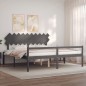 vidaXL Seniorenbett mit Kopfteil 200x200 cm Grau Massivholz vidaXL Seniorenbett mit Kopfteil 200x200 cm Grau Massivholz