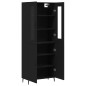 vidaXL Highboard Schwarz 69,5x34x180 cm Holzwerkstoff vidaXL Highboard Schwarz 69,5x34x180 cm Holzwerkstoff
