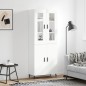 vidaXL Highboard Weiß 69,5x34x180 cm Holzwerkstoff vidaXL Highboard Weiß 69,5x34x180 cm Holzwerkstoff