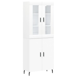 vidaXL Highboard Weiß 69,5x34x180 cm Holzwerkstoff