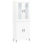 vidaXL Highboard Weiß 69,5x34x180 cm Holzwerkstoff vidaXL Highboard Weiß 69,5x34x180 cm Holzwerkstoff