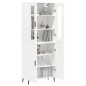 vidaXL Highboard Weiß 69,5x34x180 cm Holzwerkstoff vidaXL Highboard Weiß 69,5x34x180 cm Holzwerkstoff