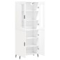 vidaXL Highboard Weiß 69,5x34x180 cm Holzwerkstoff vidaXL Highboard Weiß 69,5x34x180 cm Holzwerkstoff