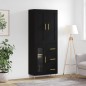 vidaXL Highboard Schwarz 69,5x34x180 cm Holzwerkstoff vidaXL Highboard Schwarz 69,5x34x180 cm Holzwerkstoff
