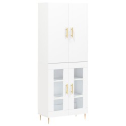 vidaXL Highboard Weiß 69,5x34x180 cm Holzwerkstoff
