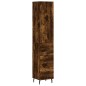vidaXL Highboard Räuchereiche 34,5x34x180 cm Holzwerkstoff vidaXL Highboard Räuchereiche 34,5x34x180 cm Holzwerkstoff