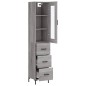 vidaXL Highboard Grau Sonoma 34,5x34x180 cm Holzwerkstoff vidaXL Highboard Grau Sonoma 34,5x34x180 cm Holzwerkstoff
