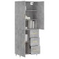 vidaXL Highboard Betongrau 69,5x34x180 cm Holzwerkstoff vidaXL Highboard Betongrau 69,5x34x180 cm Holzwerkstoff