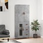 vidaXL Highboard Betongrau 69,5x34x180 cm Holzwerkstoff vidaXL Highboard Betongrau 69,5x34x180 cm Holzwerkstoff