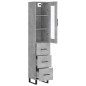 vidaXL Highboard Betongrau 34,5x34x180 cm Holzwerkstoff vidaXL Highboard Betongrau 34,5x34x180 cm Holzwerkstoff
