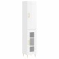 vidaXL Highboard Hochglanz-Weiß 34,5x34x180 cm Holzwerkstoff vidaXL Highboard Hochglanz-Weiß 34,5x34x180 cm Holzwerkstoff
