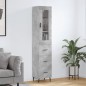 vidaXL Highboard Betongrau 34,5x34x180 cm Holzwerkstoff vidaXL Highboard Betongrau 34,5x34x180 cm Holzwerkstoff