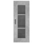 vidaXL Highboard Betongrau 34,5x34x180 cm Holzwerkstoff vidaXL Highboard Betongrau 34,5x34x180 cm Holzwerkstoff