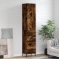 vidaXL Highboard Räuchereiche 34,5x34x180 cm Holzwerkstoff vidaXL Highboard Räuchereiche 34,5x34x180 cm Holzwerkstoff