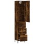 vidaXL Highboard Räuchereiche 34,5x34x180 cm Holzwerkstoff vidaXL Highboard Räuchereiche 34,5x34x180 cm Holzwerkstoff