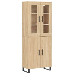 vidaXL Highboard Sonoma-Eiche 69,5x34x180 cm Holzwerkstoff