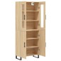vidaXL Highboard Sonoma-Eiche 69,5x34x180 cm Holzwerkstoff vidaXL Highboard Sonoma-Eiche 69,5x34x180 cm Holzwerkstoff