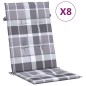 vidaXL Gartenstühle mit Auflagen 8 Stk. Massivholz Teak vidaXL Gartenstühle mit Auflagen 8 Stk. Massivholz Teak