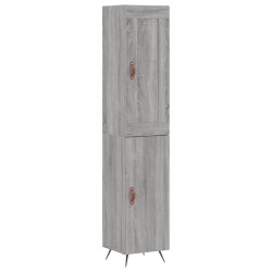 vidaXL Highboard Grau Sonoma 34,5x34x180 cm Holzwerkstoff