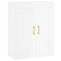 vidaXL Highboard Hochglanz-Weiß 69,5x34x180 cm Holzwerkstoff vidaXL Highboard Hochglanz-Weiß 69,5x34x180 cm Holzwerkstoff