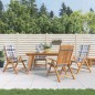 vidaXL Gartenstühle mit Kissen 4 Stk. Massivholz Teak vidaXL Gartenstühle mit Kissen 4 Stk. Massivholz Teak