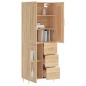 vidaXL Highboard Sonoma-Eiche 69,5x34x180 cm Holzwerkstoff vidaXL Highboard Sonoma-Eiche 69,5x34x180 cm Holzwerkstoff