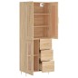 vidaXL Highboard Sonoma-Eiche 69,5x34x180 cm Holzwerkstoff vidaXL Highboard Sonoma-Eiche 69,5x34x180 cm Holzwerkstoff