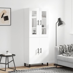 vidaXL Highboard Weiß 69,5x34x180 cm Holzwerkstoff