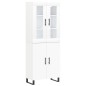 vidaXL Highboard Weiß 69,5x34x180 cm Holzwerkstoff vidaXL Highboard Weiß 69,5x34x180 cm Holzwerkstoff