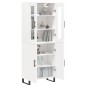 vidaXL Highboard Weiß 69,5x34x180 cm Holzwerkstoff vidaXL Highboard Weiß 69,5x34x180 cm Holzwerkstoff
