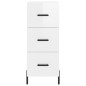vidaXL Highboard Hochglanz-Weiß 34,5x34x180 cm Holzwerkstoff vidaXL Highboard Hochglanz-Weiß 34,5x34x180 cm Holzwerkstoff
