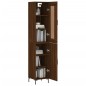 vidaXL Highboard Braun Eichen-Optik 34,5x34x180 cm Holzwerkstoff vidaXL Highboard Braun Eichen-Optik 34,5x34x180 cm Holzwerkstoff