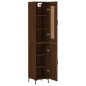 vidaXL Highboard Braun Eichen-Optik 34,5x34x180 cm Holzwerkstoff vidaXL Highboard Braun Eichen-Optik 34,5x34x180 cm Holzwerkstoff