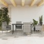 vidaXL 5-tlg. Garten-Essgruppe Grau und Schwarz Poly Rattan und Stahl vidaXL 5-tlg. Garten-Essgruppe Grau und Schwarz Poly Rattan und Stahl