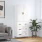 vidaXL Highboard Hochglanz-Weiß 69,5x34x180 cm Holzwerkstoff vidaXL Highboard Hochglanz-Weiß 69,5x34x180 cm Holzwerkstoff