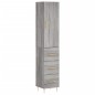 vidaXL Highboard Grau Sonoma 34,5x34x180 cm Holzwerkstoff vidaXL Highboard Grau Sonoma 34,5x34x180 cm Holzwerkstoff