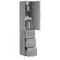vidaXL Highboard Grau Sonoma 34,5x34x180 cm Holzwerkstoff vidaXL Highboard Grau Sonoma 34,5x34x180 cm Holzwerkstoff