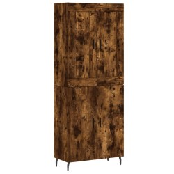 vidaXL Highboard Räuchereiche 69,5x34x180 cm Holzwerkstoff