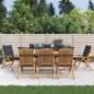 vidaXL Gartenstühle mit Auflagen 8 Stk. Massivholz Teak vidaXL Gartenstühle mit Auflagen 8 Stk. Massivholz Teak