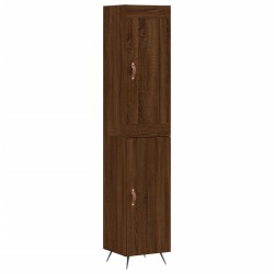 vidaXL Highboard Braun Eichen-Optik 34,5x34x180 cm Holzwerkstoff
