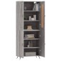 vidaXL Highboard Grau Sonoma 69,5x34x180 cm Holzwerkstoff vidaXL Highboard Grau Sonoma 69,5x34x180 cm Holzwerkstoff