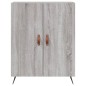 vidaXL Highboard Grau Sonoma 69,5x34x180 cm Holzwerkstoff vidaXL Highboard Grau Sonoma 69,5x34x180 cm Holzwerkstoff