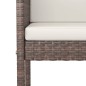 vidaXL 7-tlg. Gartenbar-Set mit Kissen Braun Poly Rattan vidaXL 7-tlg. Gartenbar-Set mit Kissen Braun Poly Rattan