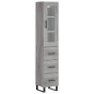 vidaXL Highboard Grau Sonoma 34,5x34x180 cm Holzwerkstoff vidaXL Highboard Grau Sonoma 34,5x34x180 cm Holzwerkstoff