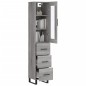 vidaXL Highboard Grau Sonoma 34,5x34x180 cm Holzwerkstoff vidaXL Highboard Grau Sonoma 34,5x34x180 cm Holzwerkstoff