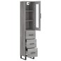 vidaXL Highboard Grau Sonoma 34,5x34x180 cm Holzwerkstoff vidaXL Highboard Grau Sonoma 34,5x34x180 cm Holzwerkstoff
