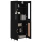 vidaXL Highboard Schwarz 69,5x34x180 cm Holzwerkstoff vidaXL Highboard Schwarz 69,5x34x180 cm Holzwerkstoff